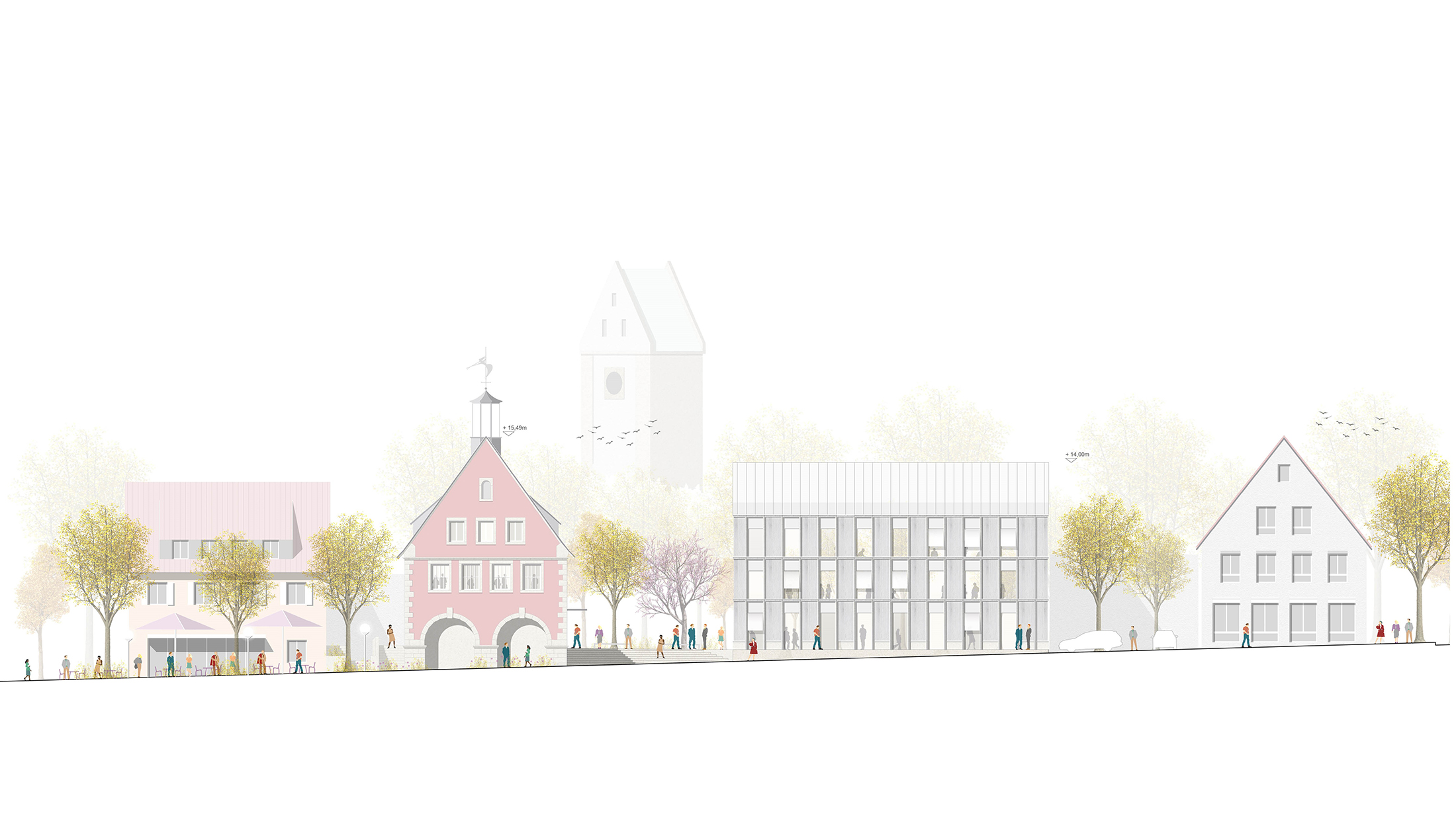 2022, Sanierung und Erweiterung Rathaus Oberlenningen