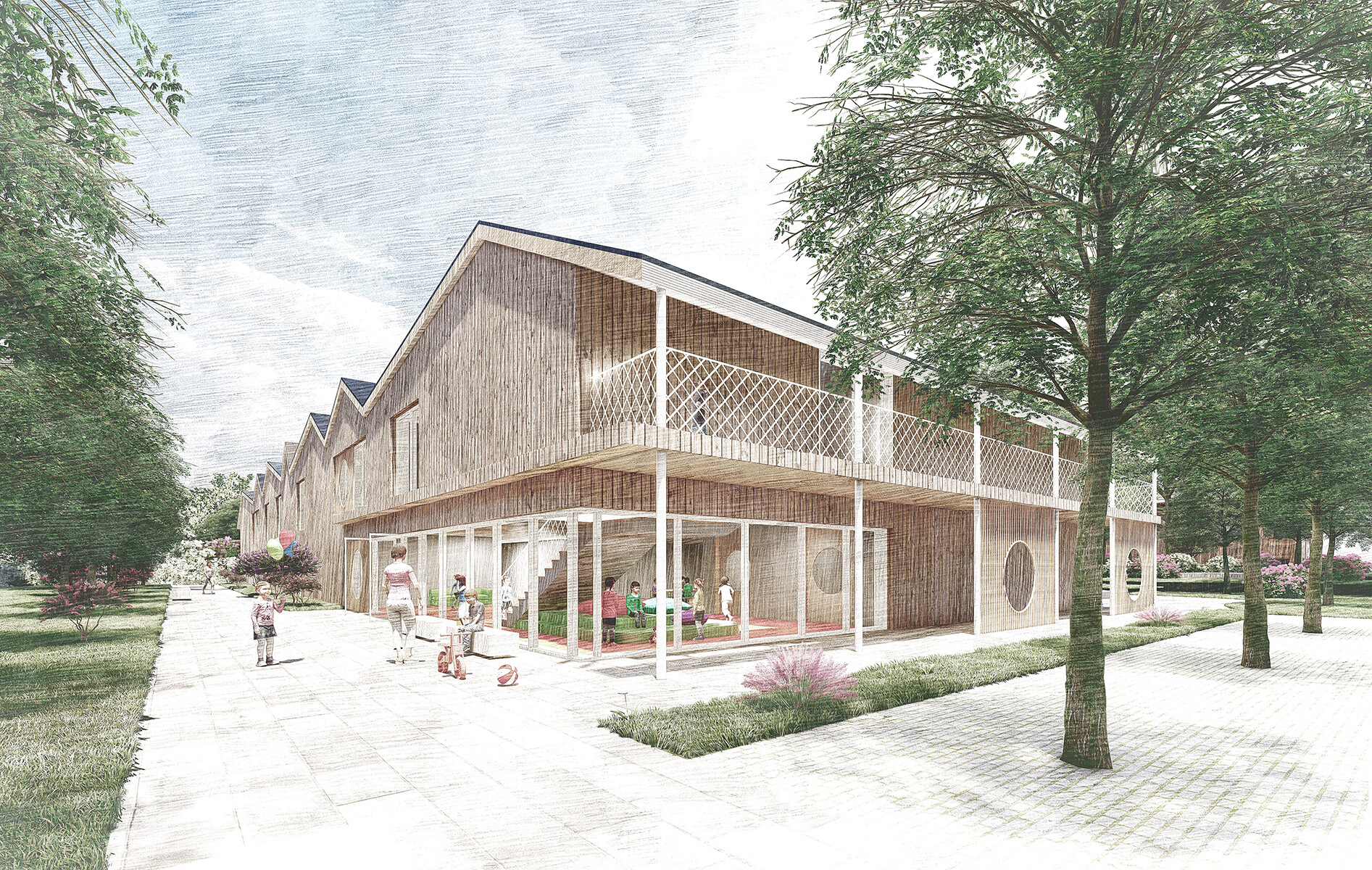 2. Platz im Wettbewerb Neubau Kindergarten, Dunningen-Seedorf - Kubus